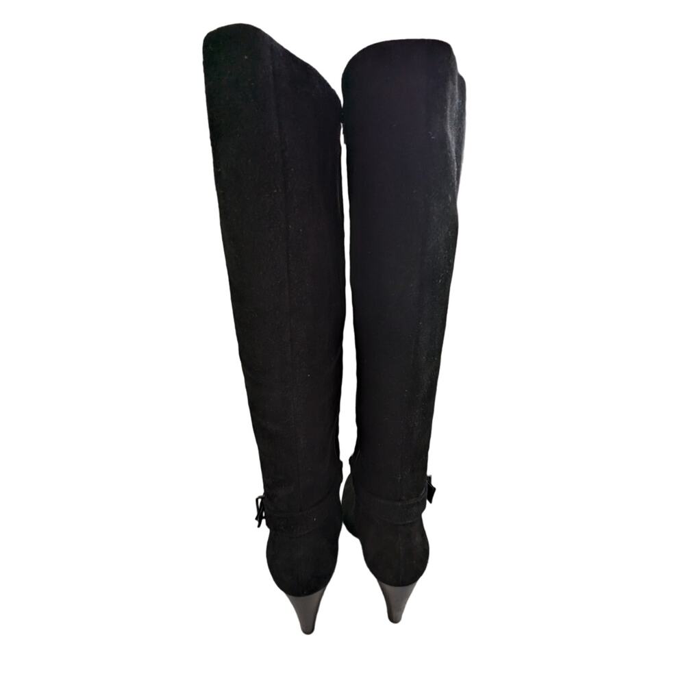 Bcbgeneration! Merry Black Suede Leather Wedge He… - image 6